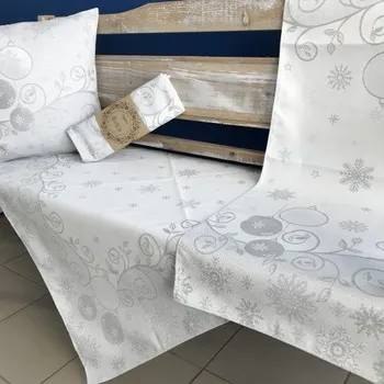 ubrus Gobelínový ubrus TC034 stříbrný - 20 x 20 cm