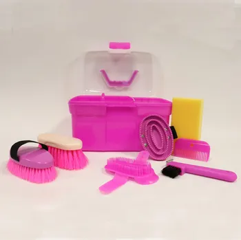 Čištění pro koně KERBL Dětská sada na hřebelcování koně 7 ks