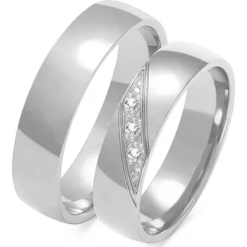 Prsten SOFIA zlatý dámský snubní prsten ZSA-160WWG-DIA