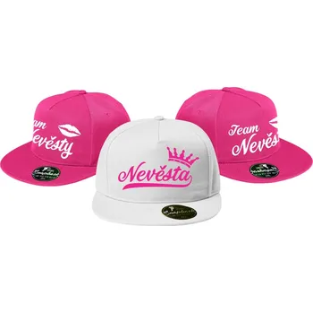 Pánské tričko Šiltovka RAP - Nevěsta/Team Nevěsty, Barva látky ružová, Variant pro Nevěstu