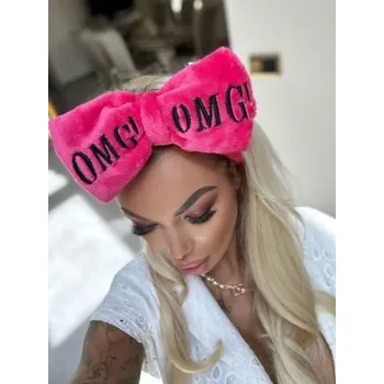 Double Dare kosmetická čelenka s mašlí OMG růžová