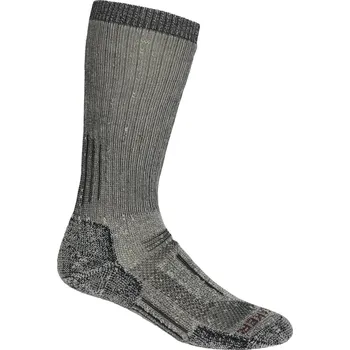 pánské merino ponožky ICEBREAKER Mens Mountaineer Mid Calf, Jet Heather/Espresso velikost: 39-41,5 (S)