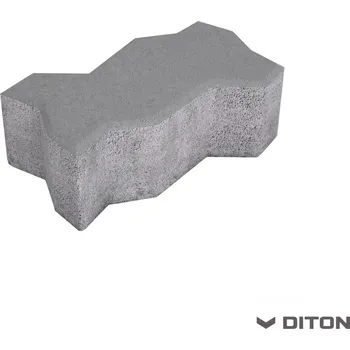 Venkovní dlažba Zámková dlažba UNI (Vlnka) 6 cm šedá (39ks/m2)-10,5m2/pal