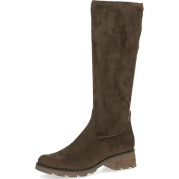 Dámské kozačky Dámské kozačky 9-25613-41-774 Caprice šedohnědé Barva: khaki stretch, Velikost: 40