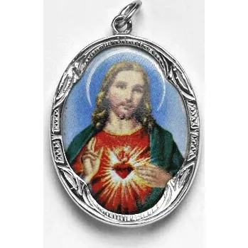 Přívěsek Stříbrný přívěsek porcelánový medailon Ježíš- P158 J-1 (Stříbrný přívěsek medailon )