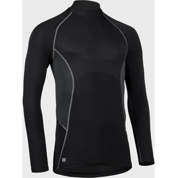 KIPSTA Pánské spodní ragbyové tričko s dlouhým rukávem R500 černé 2XL ČERNÁ|ŠEDÁ