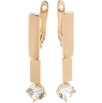 Náušnice Visací náušnice s masivním kamínkem Velikost: ONE SIZE