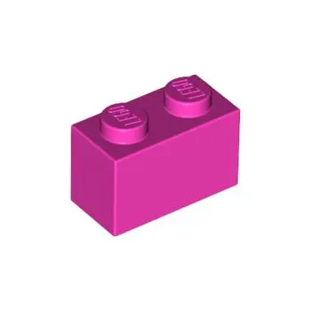 Stavebnice LEGO 3004 Dark Pink Brick 1 x 2 (Tmavě růžová cihla 1 x 2)
