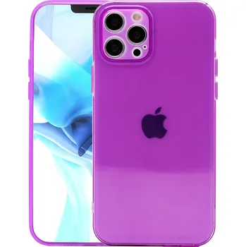 Pouzdro na mobilní telefon Neonový silikonový obal s ochranou fotoaparátu iPhone 13 Barva: Fialová