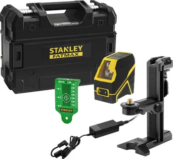 Měřící laser Stanley FatMax FMHT77595-1 + box, brýle, odrazový terčík, adaptér, nabíječka