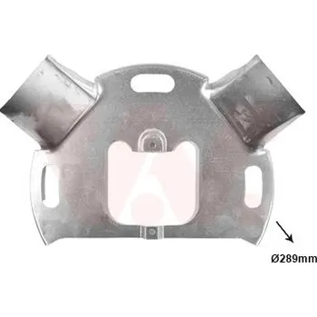 Brzdový kotouč Ochranný plech proti rozstřikování, brzdový kotouč VAN WEZEL 2812371