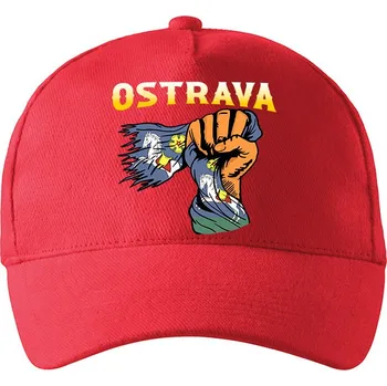 Kšiltovka Kšiltofka s rodným městem, Barva Červená, Velikost 19×11 cm , Canvas Kšiltovka Bezvatriko.cz 1358