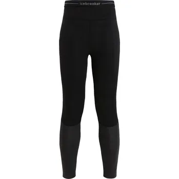 ICEBREAKER Wmns 125 ZoneKnit Leggings, Black/Jet Heather velikost: M