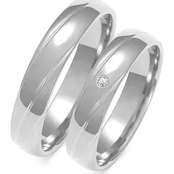 Prsten SOFIA zlatý dámský snubní prsten ZSA-139WWG-CZ