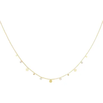 Náhrdelník ORNAMENTI Pozlacený náhrdelník Element Zirconia gold