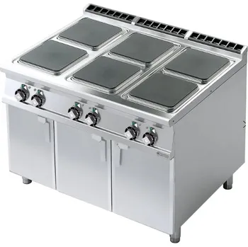 Sporák Sporák elektrický 6x plotýnka s podestavbou 400 V | RM - PCQ-912ET RM 900