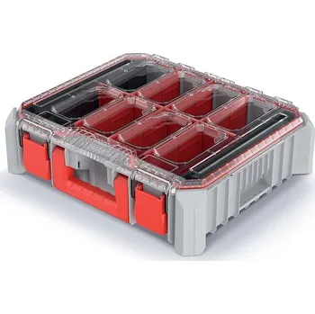 Organizér CEBLOCCK BRIDGGE 44,5 x 36,8 x 12,2 cm šedo-červený