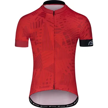 Cyklistické oblečení Force dres SHARD krátký rukáv, červený