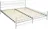 tectake Kovová postel dvoulůžková s lamelovými rošty 200 x 180 cm, bílá