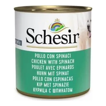 Krmivo pro psa Schesir S.p.A. Schesir Dog konz. Adult kuře/špenát 285g