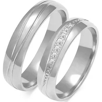 Prsten SOFIA zlatý dámský snubní prsten ZSA-131WWG-DIA