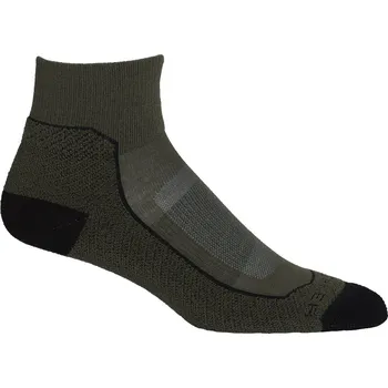 Pánské ponožky pánské merino ponožky ICEBREAKER Mens Hike+ Light Mini, Loden/Blk/Gritstone Heather velikost: 39-41,5 (S)