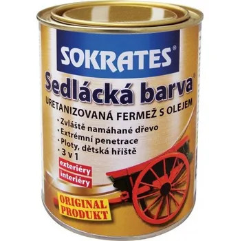 Lak na dřevo Sokrates Sedlácká barva 3v1 - 0,7 kg - 0420 holubí modř