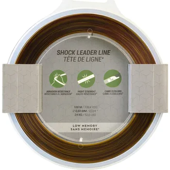 Rybářský háček CAPERLAN Návazec na kaprařinu Shock Leader 60/100 100 m 60/100 KAŠTANOVÁ