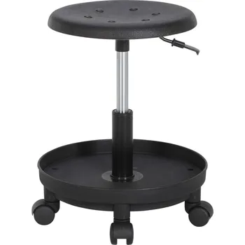 Nízká laboratorní stolička TOOL Standard, černá