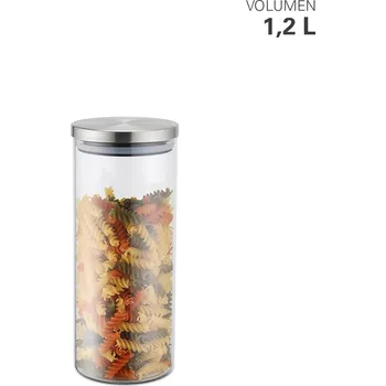 Dóza na potraviny Dóza na potraviny, z borosilikátového skla, 1200 ml - WEIS (Zásobní dóza z borosilikátového skla 1200 ml - WEIS)