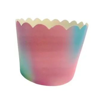 Cukrářské košíčky na muffiny - DUHOVÉ / 24 ks