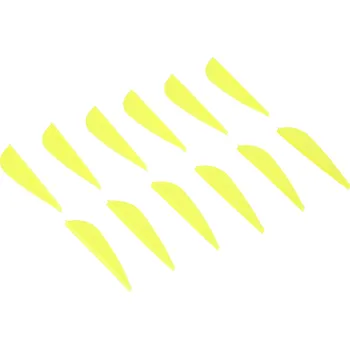 Příslušenství pro šipky GEOLOGIC Letky k šípům Club plastové žluté 12 ks