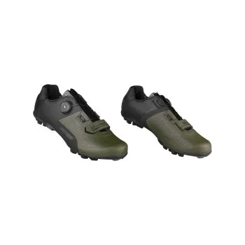 Pánské cyklistické tretry Tretry FORCE VIRTUOSO GRAVEL, černo-army