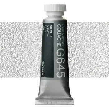 Vodová barva Kvašová barva Holbein 15ml - Silver