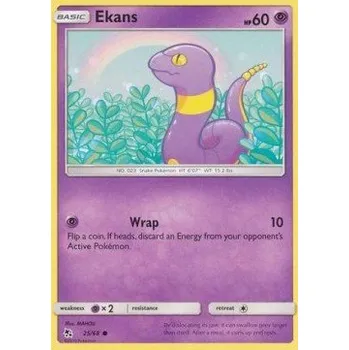 Volný čas Pokémon HIF 025/068 Ekans - Hidden Fates Stav: Excellent, Verze: NORMAL