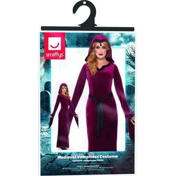 Karnevalový kostým Kostým na halloween - středověká upírka M