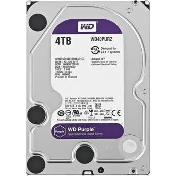 Interní pevný disk HDD 3.5" 4TB 64MB Western Digital PURPLE pro kamerové systémy CP-PR-32