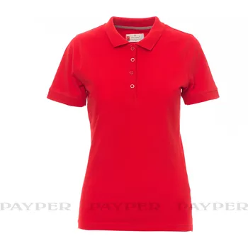 pracovní tričko Dámská polokošile Payper VENICE LADY Barva: Červená, Velikost: 2XL