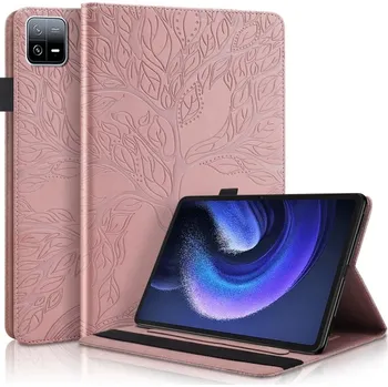 Pouzdro na tablet VSECHNONAMOBIL 60086 ART TREE Zaklápěcí pouzdro Xiaomi Pad 6 / Pad 6 Pro růžové