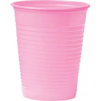 Jednorázové nádobí Kelímky plastové barevné, 100 ks Barva: Růžová