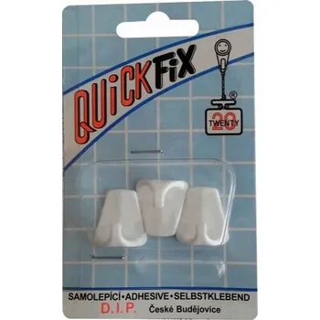 Nábytkové kování Háček qf samolepící lichob.PH BÍ (3ks) 6539