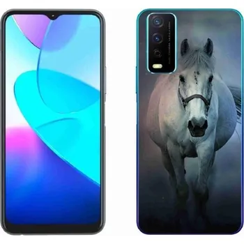 Pouzdro na mobilní telefon Gelový obal mmCase na mobil Vivo Y11s/Y20s - běžící bílý kůň