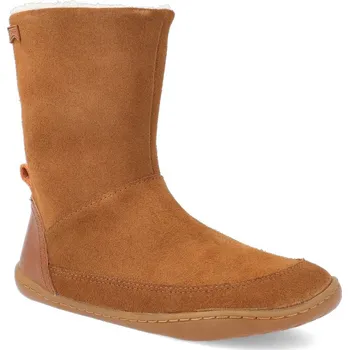 Dívčí obuv Barefoot zimní kozačky Camper - Peu Cami Rug Igar hnědé Velikost: 28