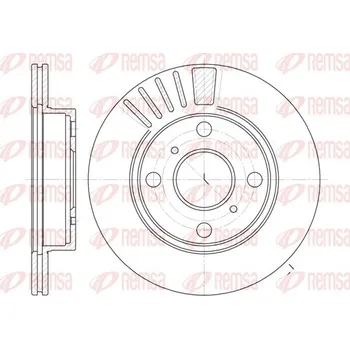 Brzdový kotouč Brzdový kotouč REMSA 6825.10