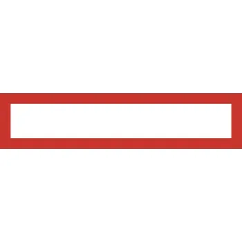 Magnetický informační rámeček LEAN A4/A3 - 317 x 75 mm / červená / 10 ks