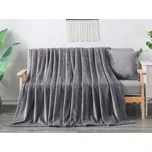 XPOSE® Mikroplyšová deka Exclusive - tmavě šedá 150x200 cm, Mikroplyš + Prodloužená možnost vrácení zboží do 50 dnů