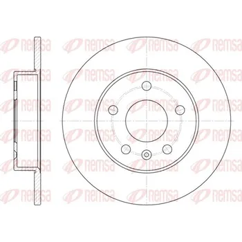 Brzdový kotouč Brzdový kotouč REMSA 6578.00