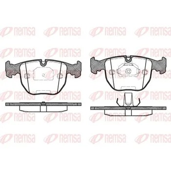 Brzdová destička Sada brzdových destiček, kotoučová brzda REMSA 0596.00