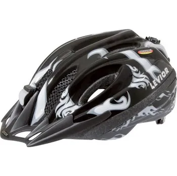 Cyklistická přilba LEVIOR přilba Sparky Uni černo/šedá - 53-58 cm