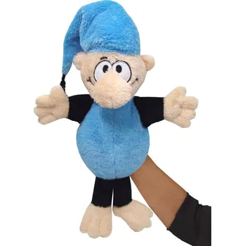 plyšák Vochomůrka 40 cm modrý, maňásek, plyšová hračka